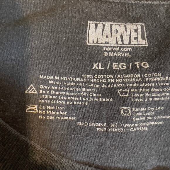 Marvel Universe X-Men Comics Deadpool Logo T-Shirt Men's XL Black - Picture 4 of 9